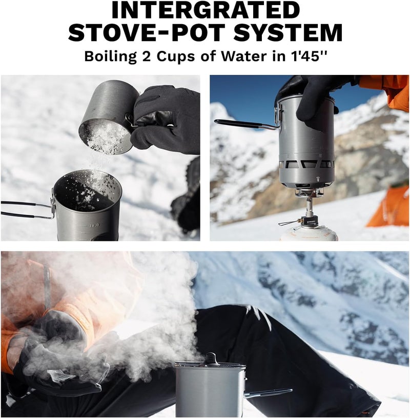 Fire-Maple Petrel Quickboil Pro Ultralight Cooking System – Compact and Fast-Boiling Backpacking Stove Pot Set, Ideal for Hiking, Solo Camping, Travelling, Hunting Trips, etc - Image 2